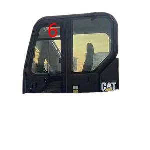 China CATERPILLAR Mini Digger Glass Replacement Tempered Windshield Left Door Upper Position NO.6 factory