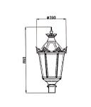 Villa District LED Garden Lights , Outside Garden Lights Coated With Polyester
