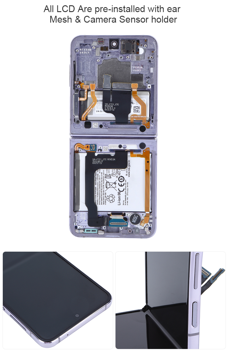 Bulk Replacement Mobile Phone LCD Screens Display For Samsung Galaxy Zflip 4 5g