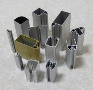 China Square Tube Anodized Aluminum Profile Silver Black Bronze Champagne Colors factory