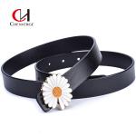 Flower Buckle Female Leather Belt Standard Length All Seasons