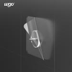WGO Clear Shower Caddy Bathroom Suction Hooks Adhesive Wall Screws Fittings