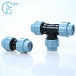 Irrigation 20 - 110 MM High Density PP Fitting Tee For Quick Connection
