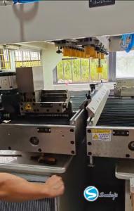China 800-1300KG Radiator Making Machine For Clinching Plastic Tank In Blue / White Color factory