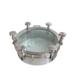 Pressure Round Stainless Steel Manhole Cover 100mm Hight 3mm Thickness
