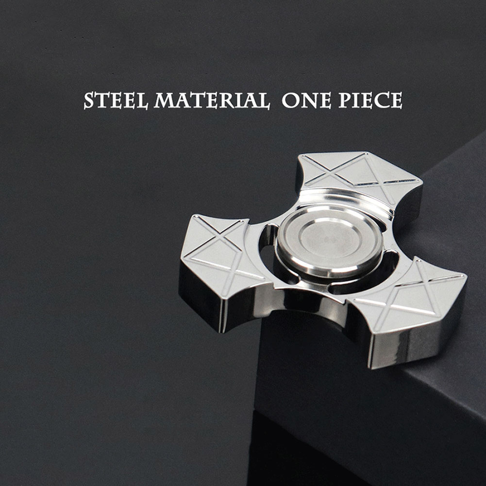 Metal Sensory Fidget Spinner Toy Tomahawk Resistance for Anxiety and Stress Relief