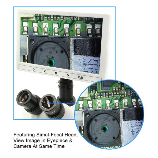 OPTO-EDU 7x-45x Electron Stereo Optical Microscope
