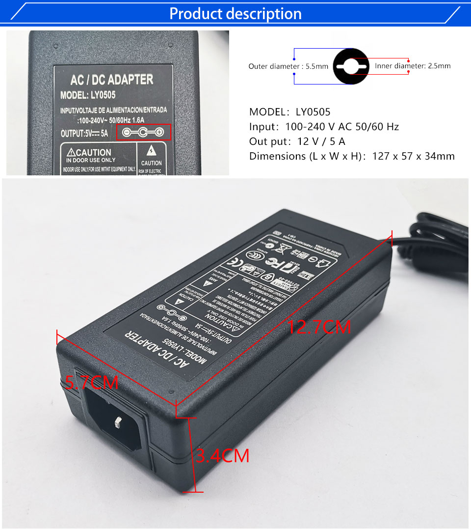 AC 220V Drive To 5V 5A 25W Power Supply LED Strip LED Lighting Transformers Power Adapter