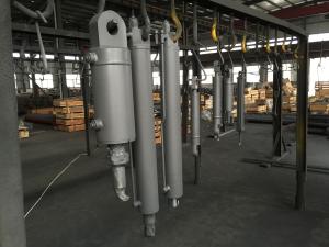China Heavy Duty Steel Single Acting Hydraulic Piston Cylinder with 1200mm max Stroke factory