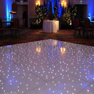 China Disco Dance Floor Party Stage Show Twinkling Dance Floor Star Light LED Dance Floor Waterp factory