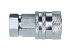 KDF Series Flat Face Quick Couplers , Agriculture Carbon Steel Flat Face