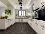 Fadior European Style U-Shaped Layout Stainless Steel Kitchen Cabinets With