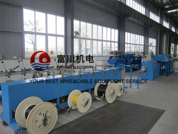 Silver Jacketed Wire Bunching Machine 18.5Kw With Touch Screen Operation