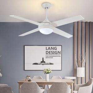 China Remote Control Ceiling Fan Light Nordic Modern Dinning Room Bedroom Living Room Restaurant Solid Wood LED Fan Lamp(WH-CL factory
