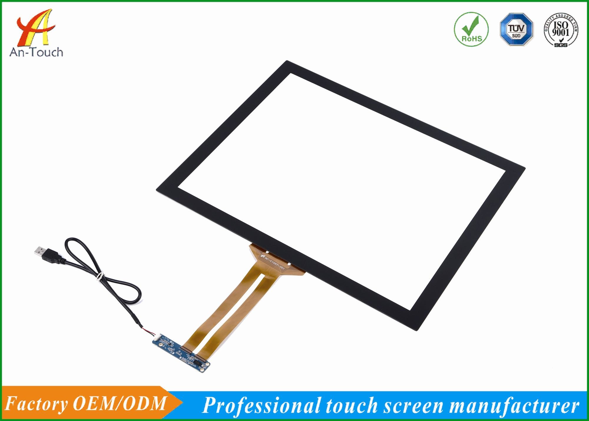 China Highly Sensitive Capacitive Touchscreens Overlay Kit 86% Min Transmittance factory