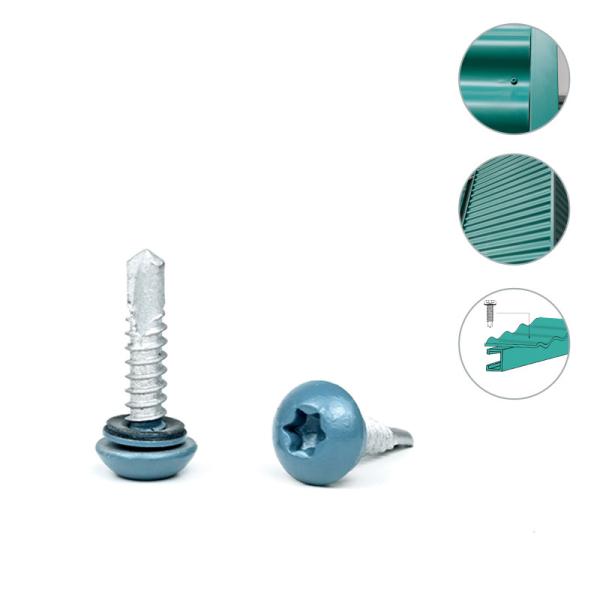 Zinc Alloy Coated 12 x1'' Self Drilling Tapping Screw Torx Pan Head for Metal