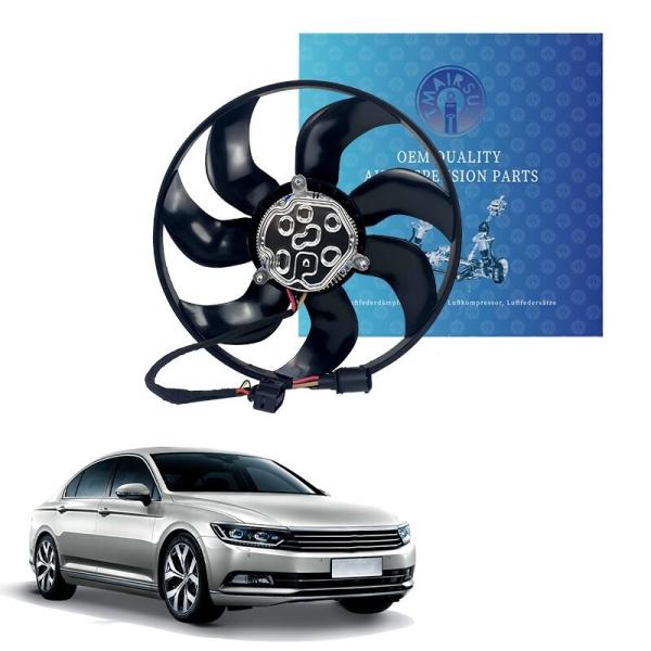 Rubber Steel Aluminum Car Cooling Fan For NEW VW SHARAN 7N_ENGINE ISO TS15949