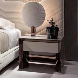 China Waterproof Modern Bedside Tables Electroplating 0.6m Decorative Storage Cabinets factory