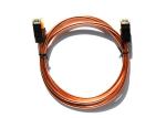 1M Cat6 Armored Ethernet Cable PVC Jacket Gold Color Length Customized 600 MHZ