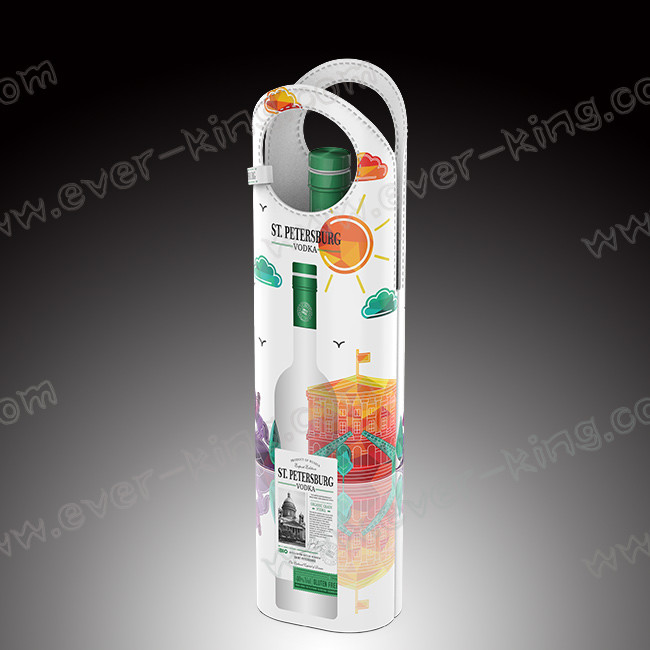 500ML Flint Glass Vodka Liquor Bottle With Cork Seal