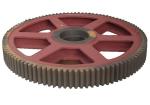 Forging steel heavy duty big gear wheel, spur gear power dryer transmission