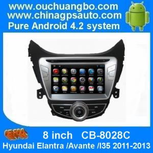 China Ouchuangbo Car GPS DVD radio nav for Hyundai Elantra /Avante /I35 2011-2013 Android 4.2 OS factory