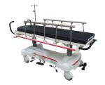 Steel Black Hospital Deluxe Stretcher Cart Removable with Four Casters
