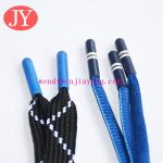 wholesale custom Logo 4mm round cotton shoelace hoodie cord with engraved logo