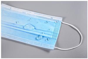 China Protective 3 Ply Dispoable Mask Elastic Earloop Cord Woven Cloth + Melt Blown factory