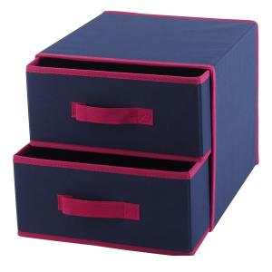 China Home 2 Drawer Cozy Organizer , Fabric Drawer Organizer factory