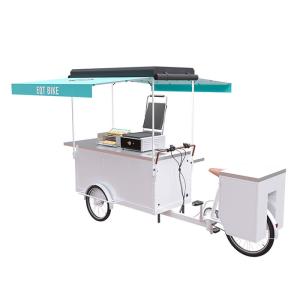 China Customized Burger Food Cart Carbon Steel Frame With High Load Capacity factory
