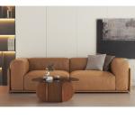 Simple Light Luxury Solid Wood Acrylic Coffee Table Living Room Round Tea Table