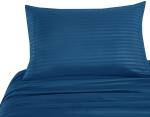 Satin Stripe 90GSM Microfiber Extra Soft Luxury Bed Sheets Set 3pcs 4pcs Navy