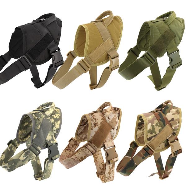 China Black Personalized Tactical Dog Harness 90cm 1000D Nylon factory