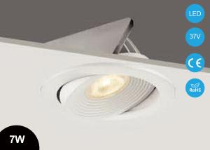 China COB LED IP54 Bathroom Recessed LED Ceiling Lights 35mm Low Height 7w Adjustable 2700k-3000k factory