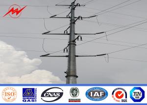 China 69kv Galvanized Steel Utility Power Poles For Power Transmission Line Project factory