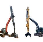 Hydraulic Excavator Attachment Telescopic Boom For Sany Cat