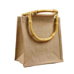 China Custom Handled Style Shopping Linen Jute Gift Bag factory