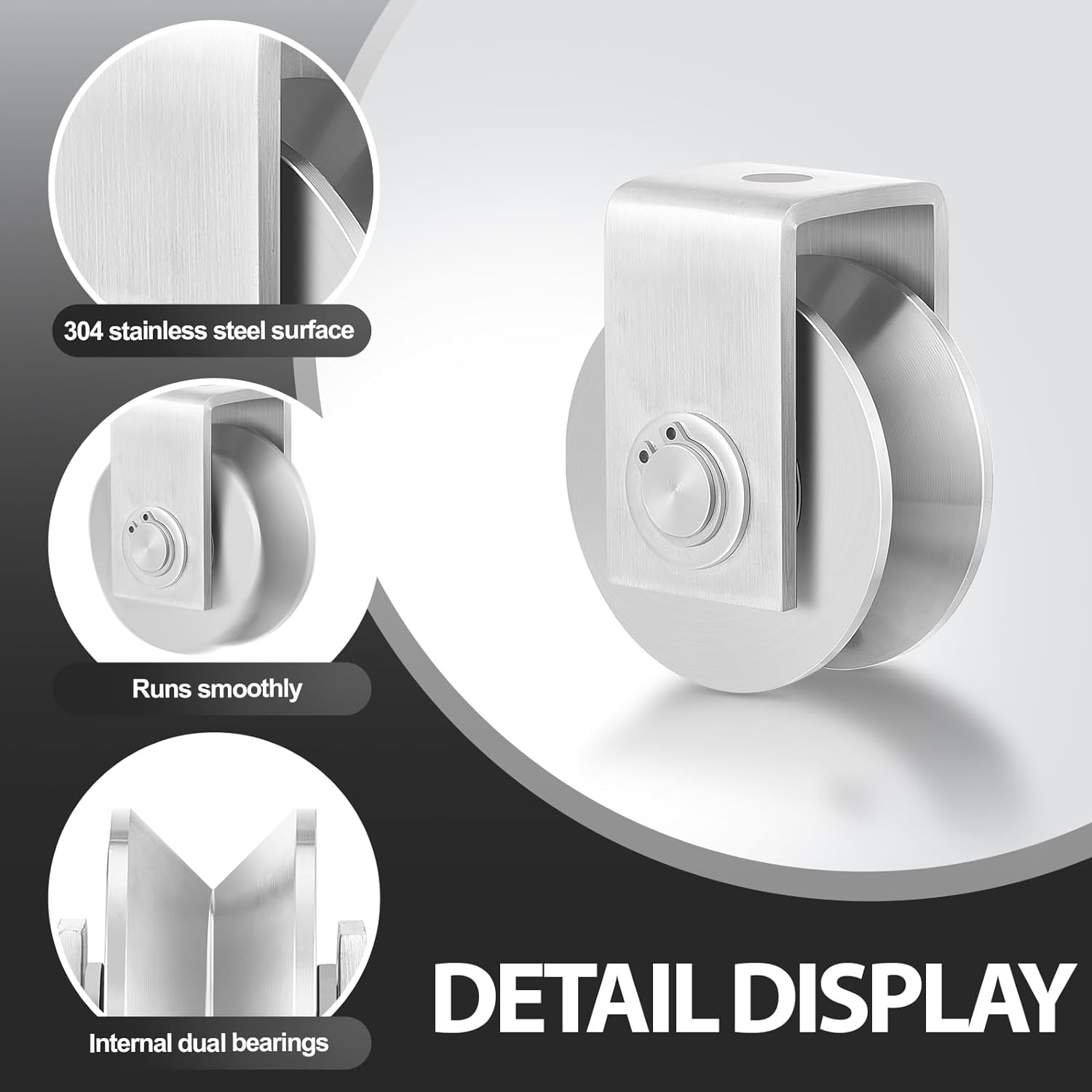 V-groove Casters Sliding Doors Roller Double Bearings Wheel for Sliding Doors