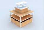 Multi Functional Cosmetic Display Table / Beauty Products Display Shelves