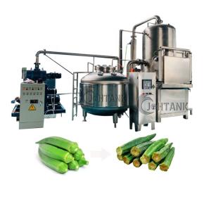 China Okra Dry Fry Fruit Vegetables Vacuum Fried Machine factory