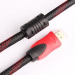 Red and black Wire Audio Link Cable , HDMI Cable 1080P HD line OD 7.3mm