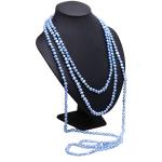 Purple 7-8mm Freshwater Cultured Baroque Shape Pearls Necklace 100 Inches