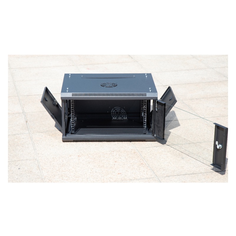 4U 6U 9U 12U 15U SPCC Sheet Metal Network Rack Wall Mounted Grid Door Storage Cabinet