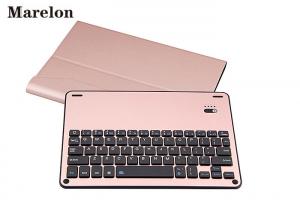 China Pink Aluminium Ipad Air Keyboard Case , Stand PU Case Cover 10m Work Distance on sale
