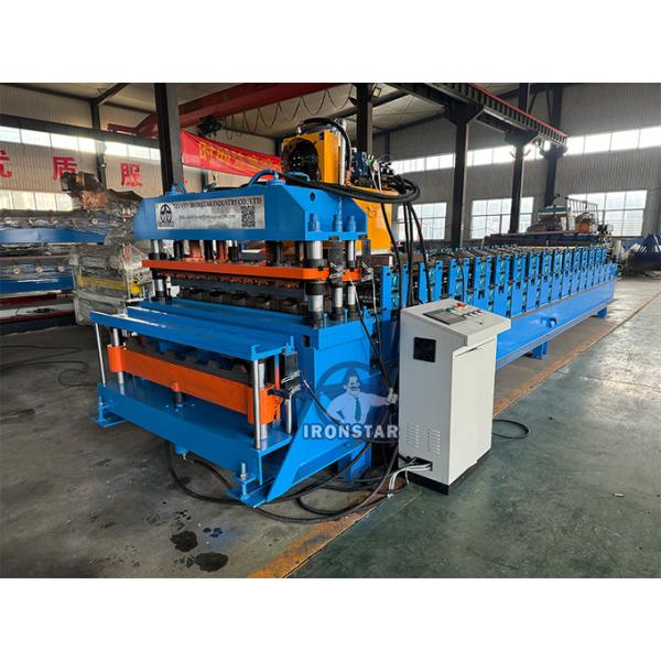 6 rib trapezoidal and glazed tile double layer roll forming machine for Slovakia