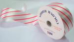 Promtional Bright Pink Printing Ribbon Roll For Gift Wrapping