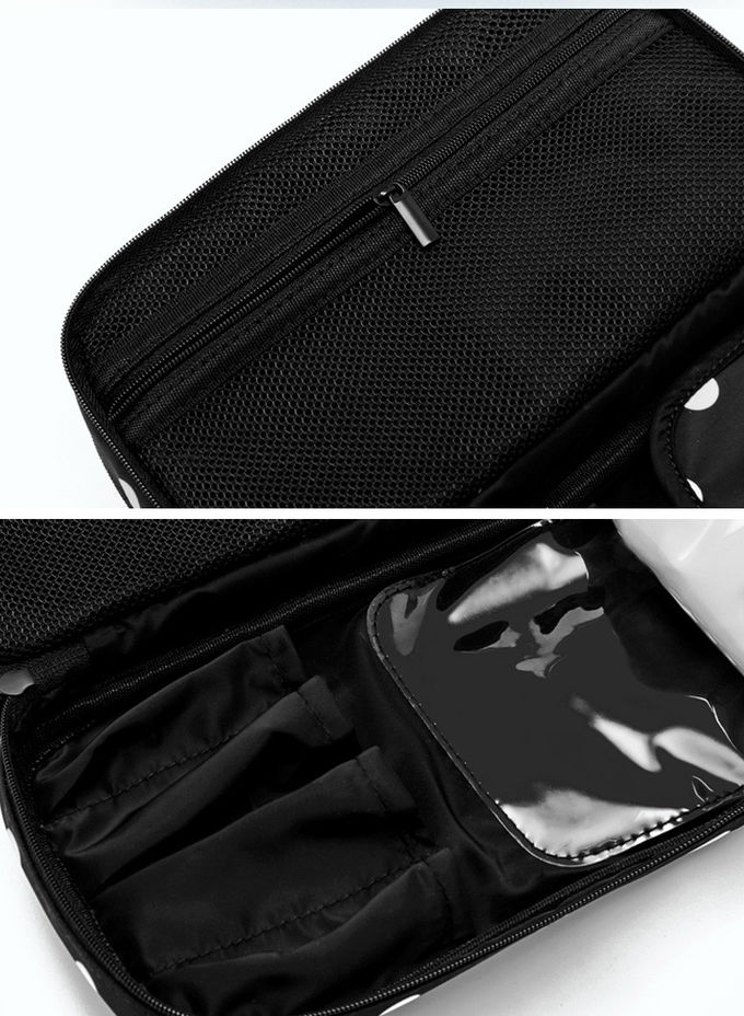 Break Resistance Polka Dot Polyester Cosmetic Bag For Female