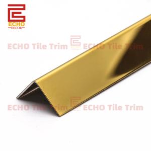 China Protective 15mm Gold Stainless Steel Tile Trim Outside Corner Trim factory