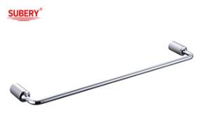 China Zinc Single Towel Bar Holder Bathroom Accessories Chrome OEM Zinc Base Round factory
